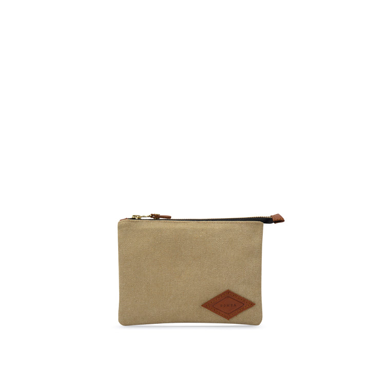 Small canvas pouch in Beige