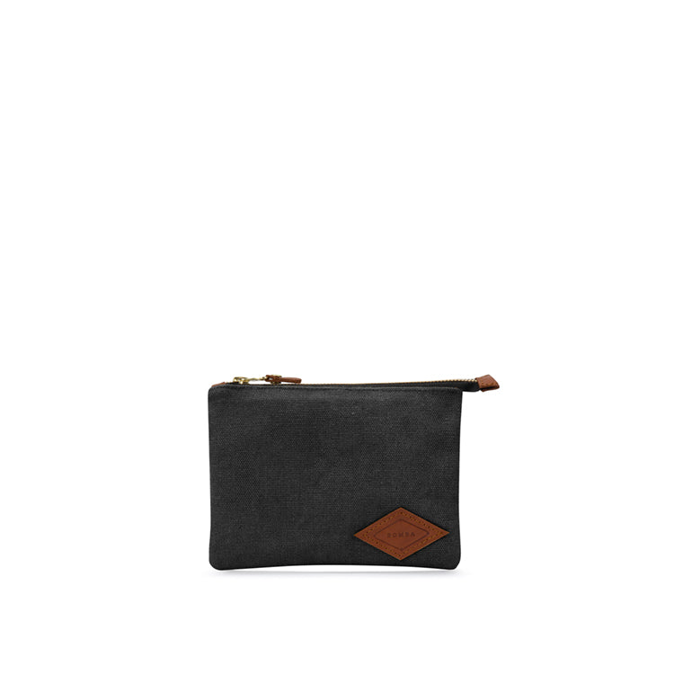 Small canvas pouch in black