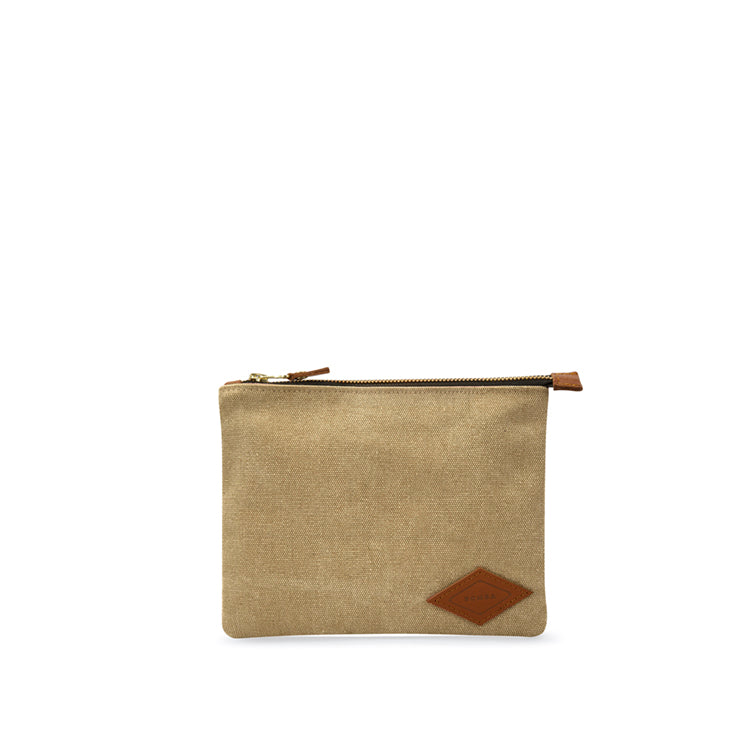 Medium Canvas Pouch in Beige
