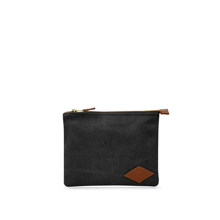 Medium Canvas Pouch in black