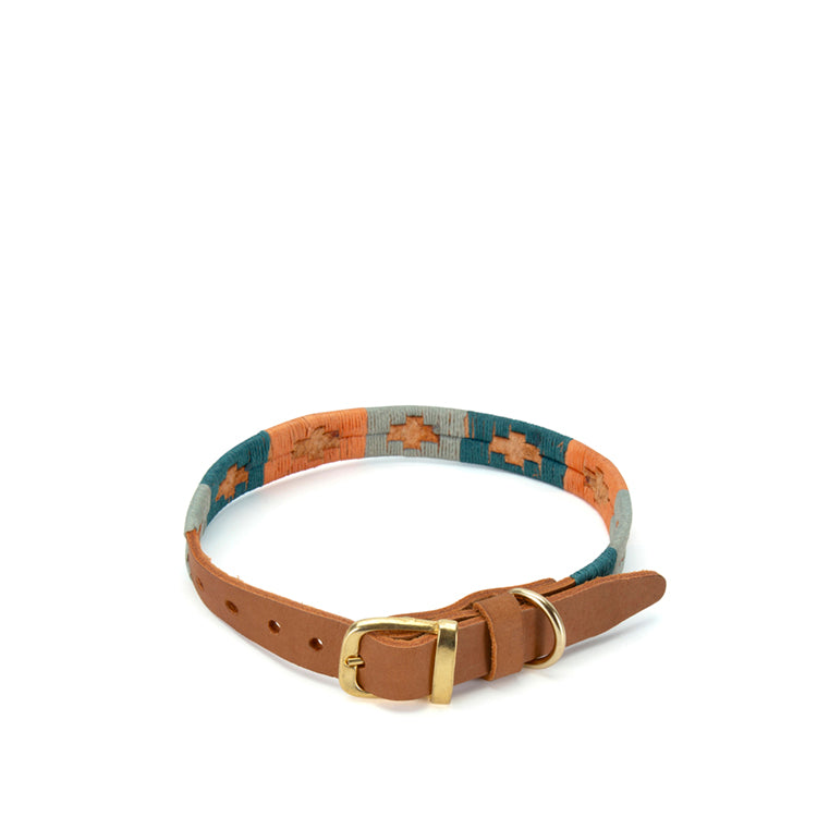 Bomba Blue dog collar- Handmade in Cape Town